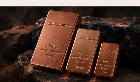Koleksi batangan tembaga Coppergram